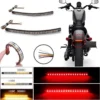 Motorcycle LED Bande 12V Jaune Clignotant Rouge Frein